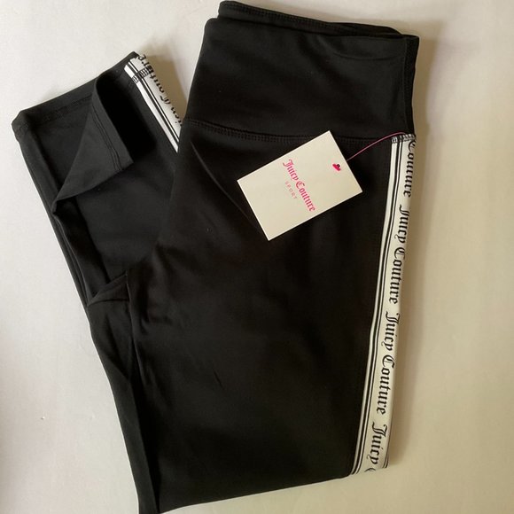 JUICY COUTURE SPORT Women's Cropped Leggings NWT Size Large - Picture 1 of 8